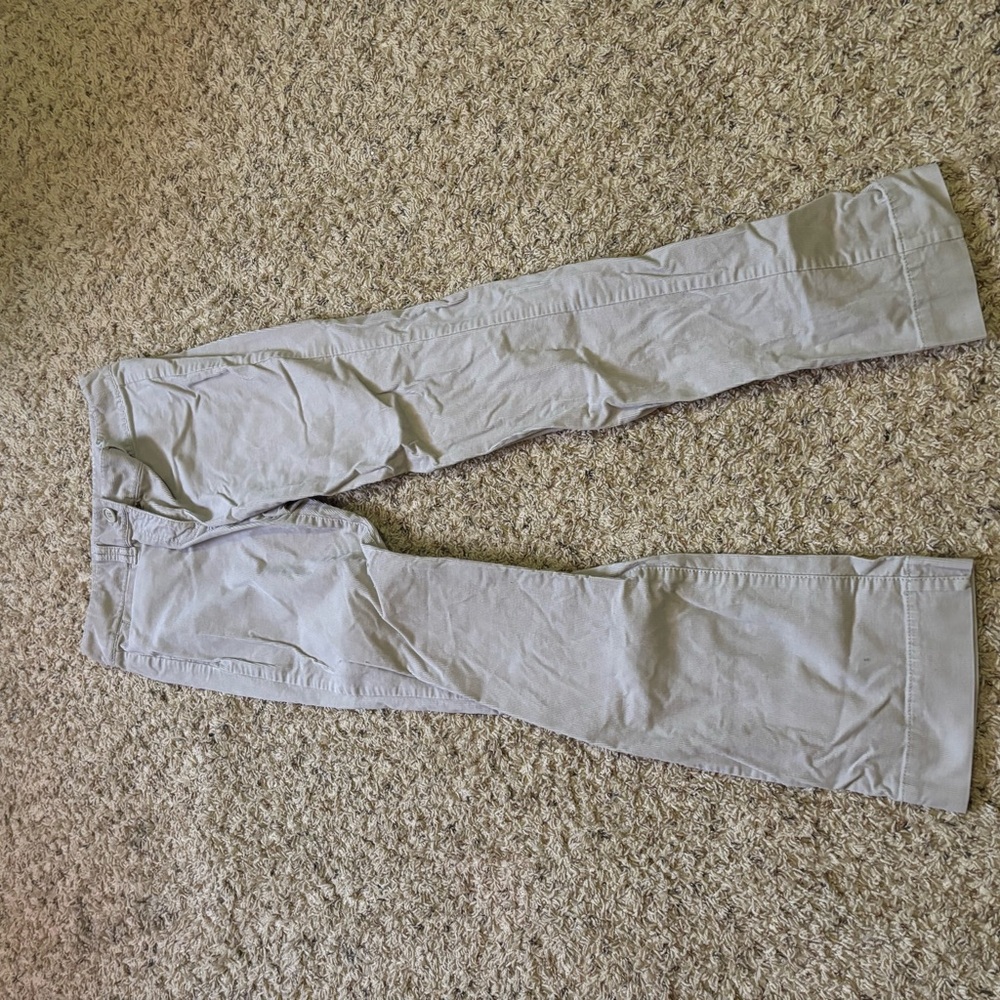 Flared out cute tan pants. Size 4.